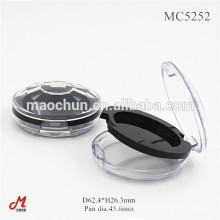 Diamond clear plastic cap base makeup compact case